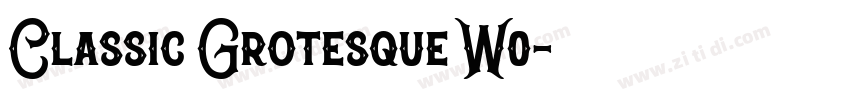 Classic Grotesque W0字体转换